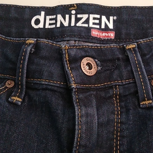 LEVIS DARK DENIM STRETCH CUFFED CAPRI CROPPED 5 POCKET JEANS - Picture 6 of 7